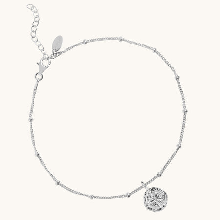 Guiding Star Anklet Silver